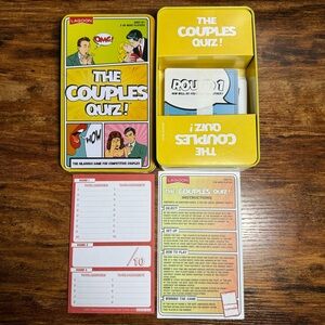The Couples Quiz Card Game Lagoon Ages 14+ Multiplayer For 2+ Players Used Once